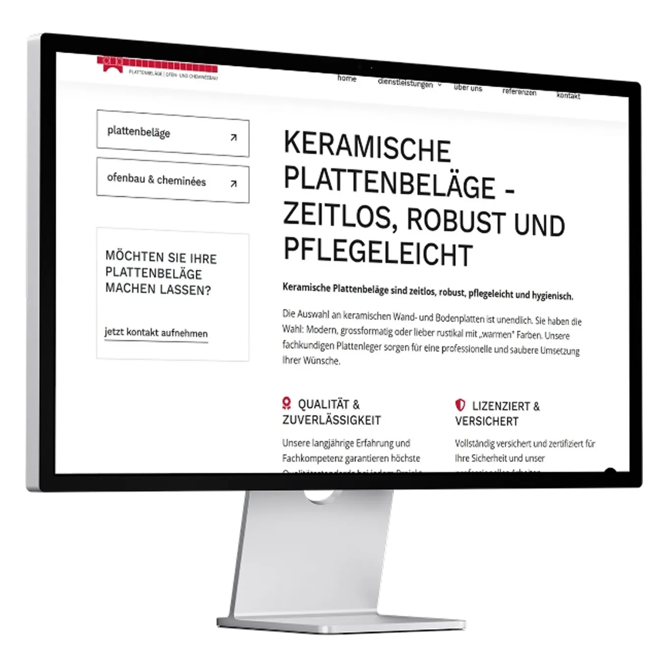 Fink + Weber AG auf Desktop