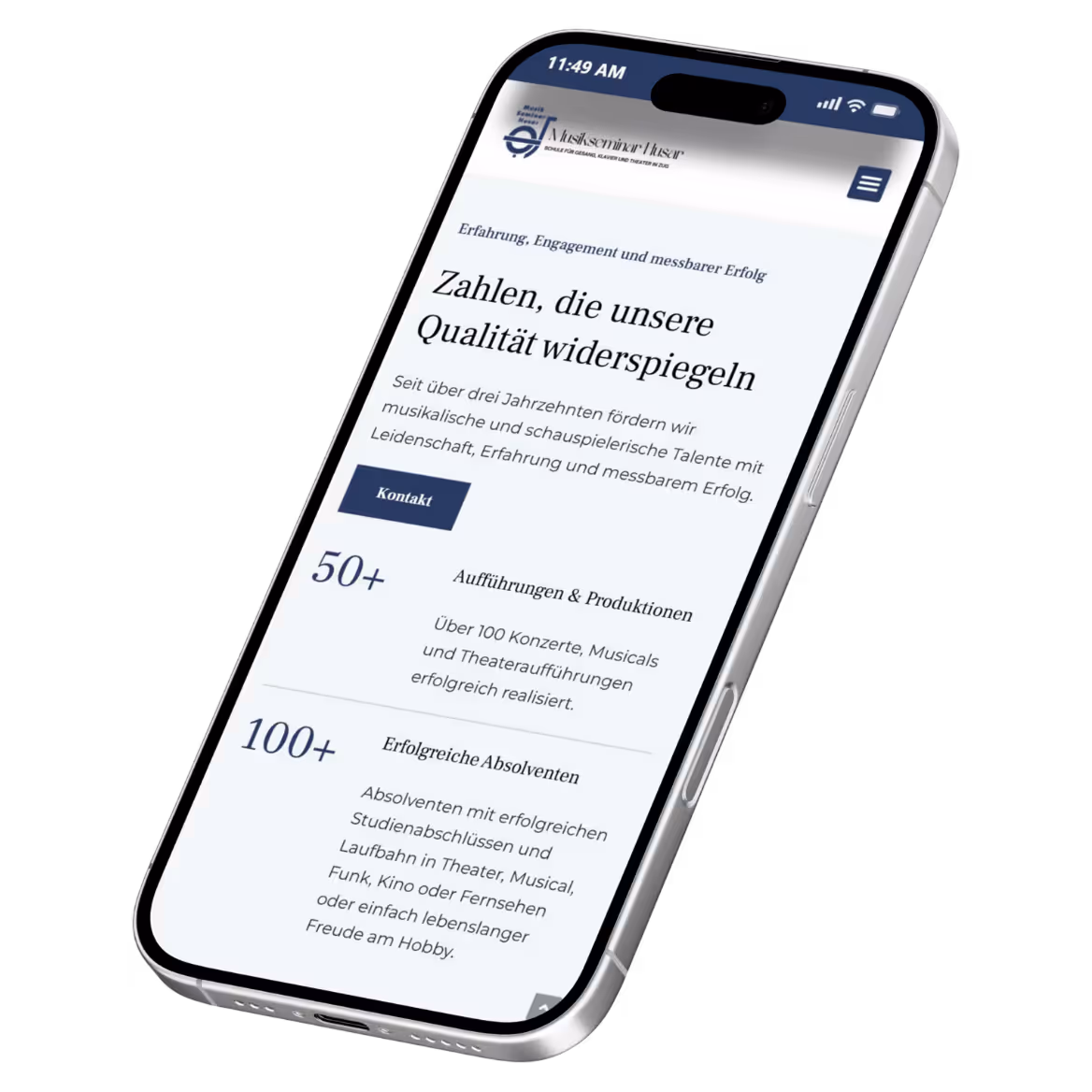 Musik Seminar Husar auf Mobile