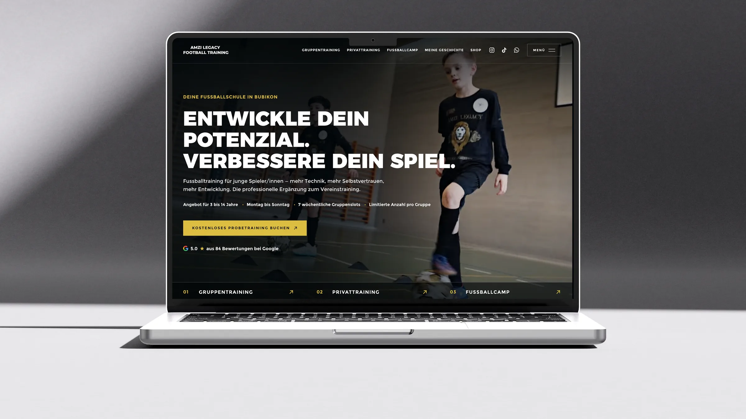 Website Amzi Legacy Football Training