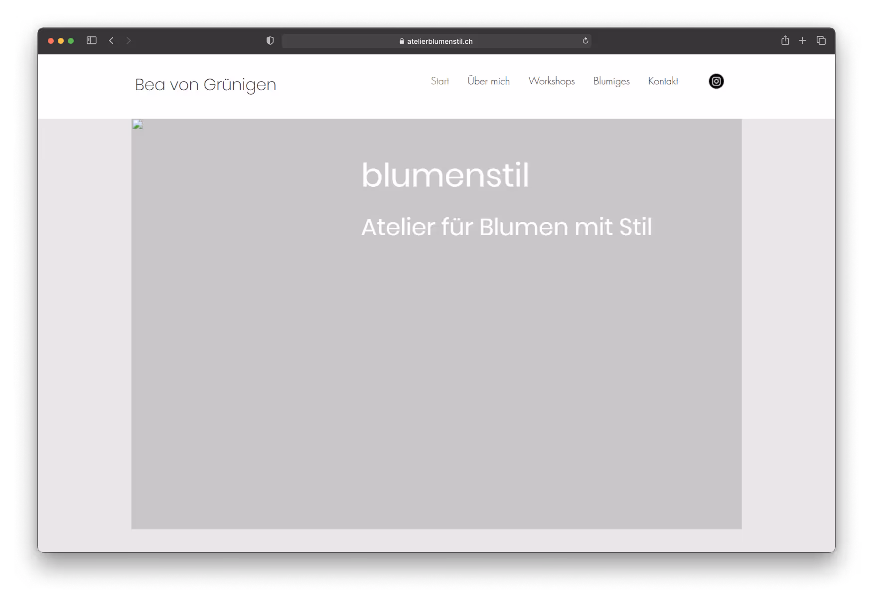 Atelier Blumenstil – alte Website