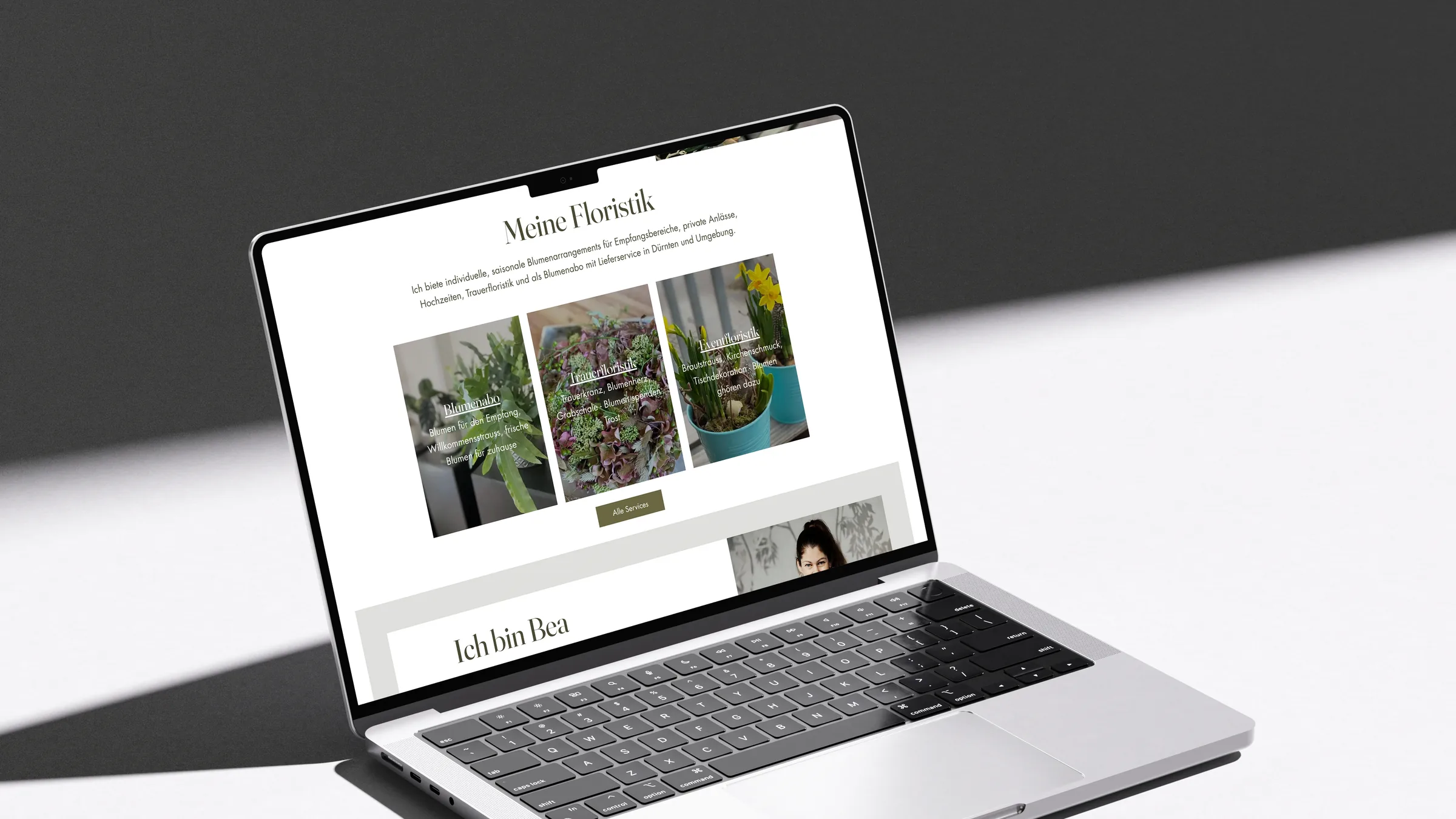 Atelier Blumenstil, Workshops auf dem Laptop