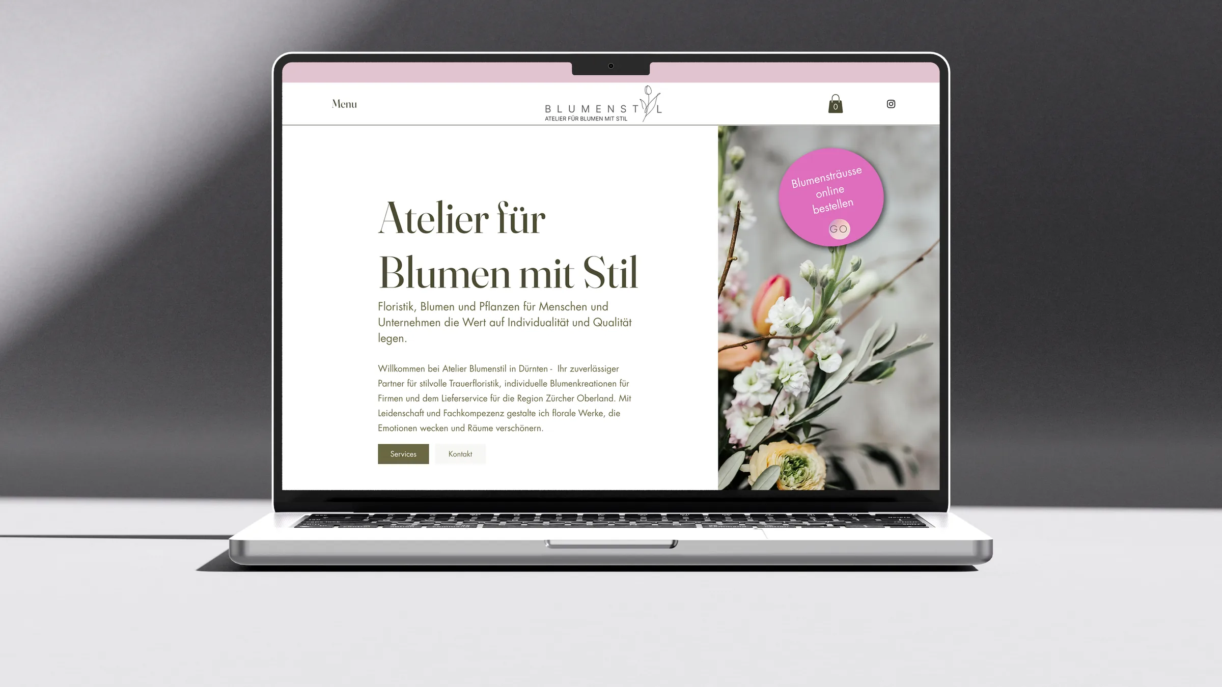 Website Atelier Blumenstil