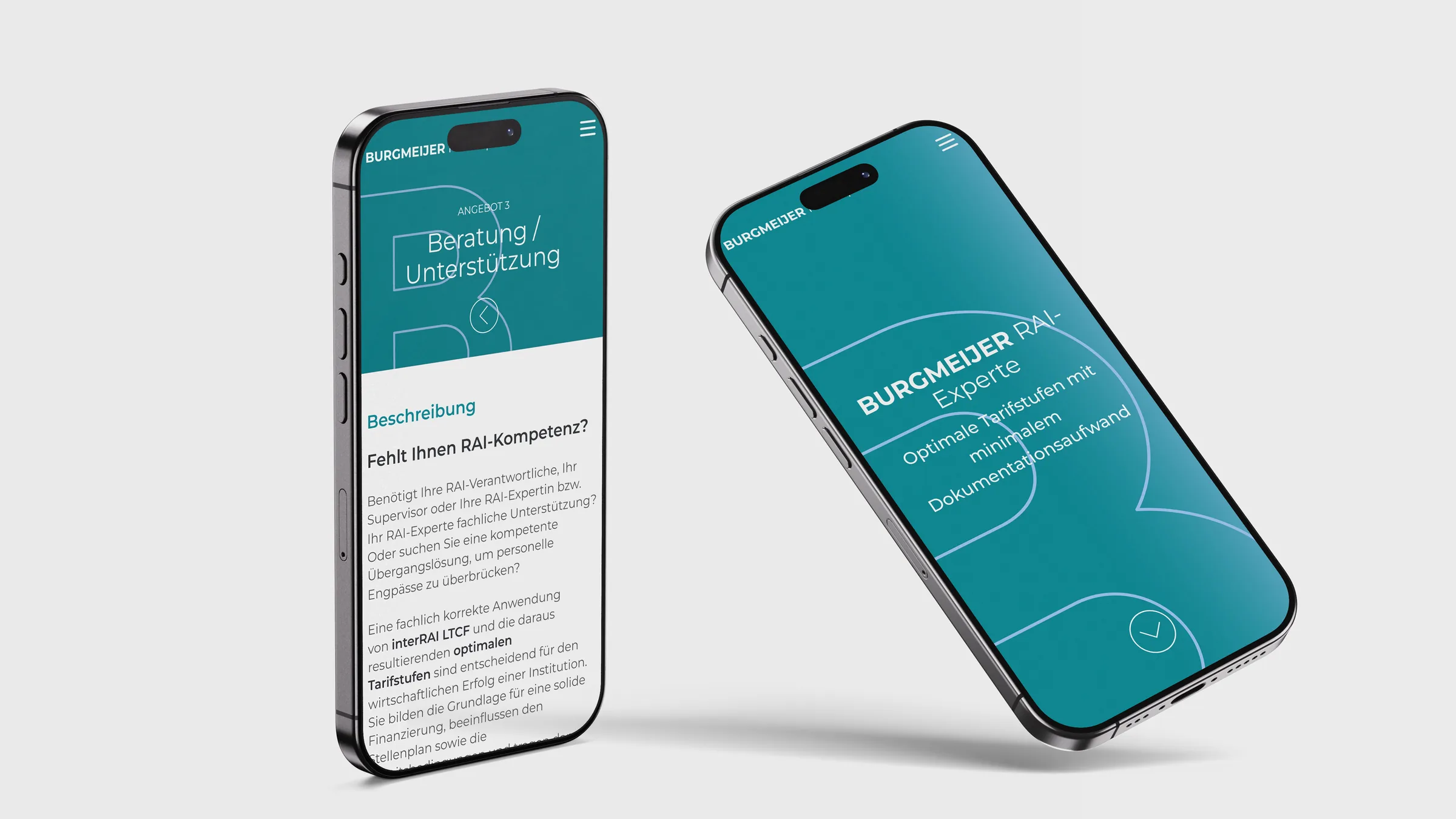 Burgmeijer RAI-Experte, Website auf dem Smartphone