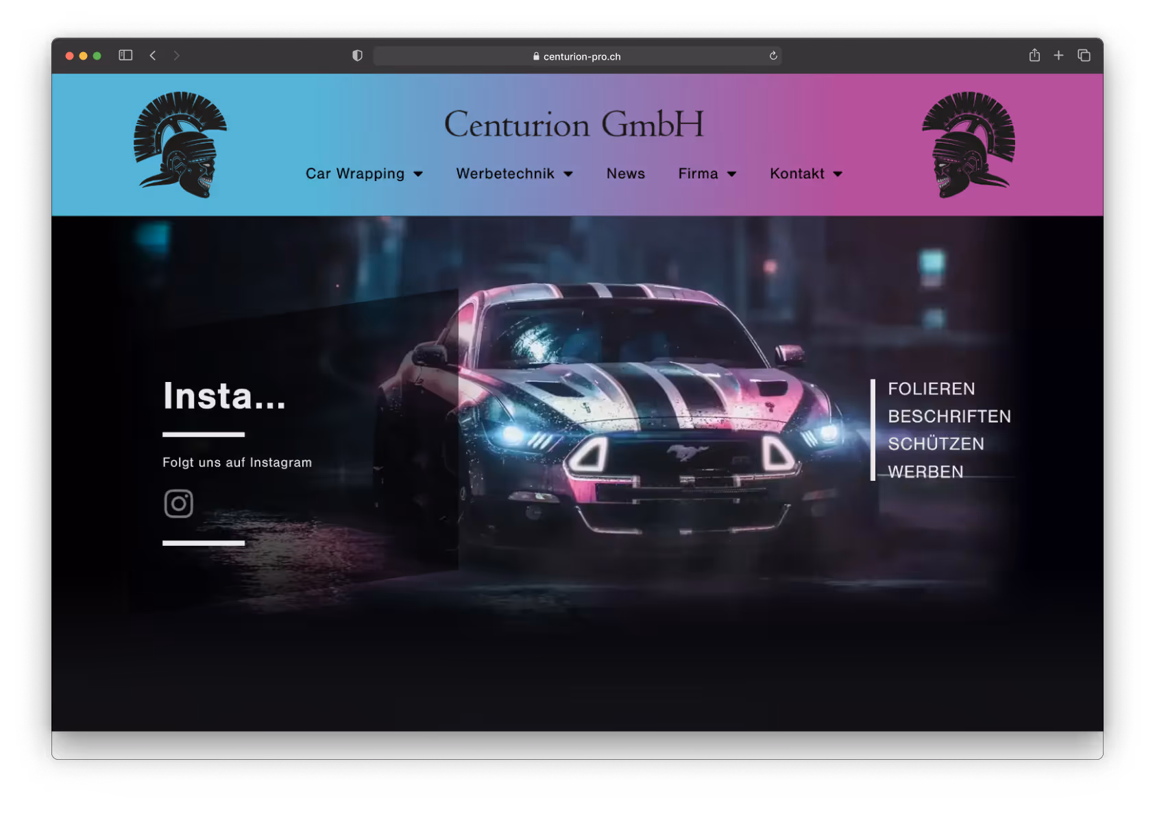 Centurion GmbH – alte Website