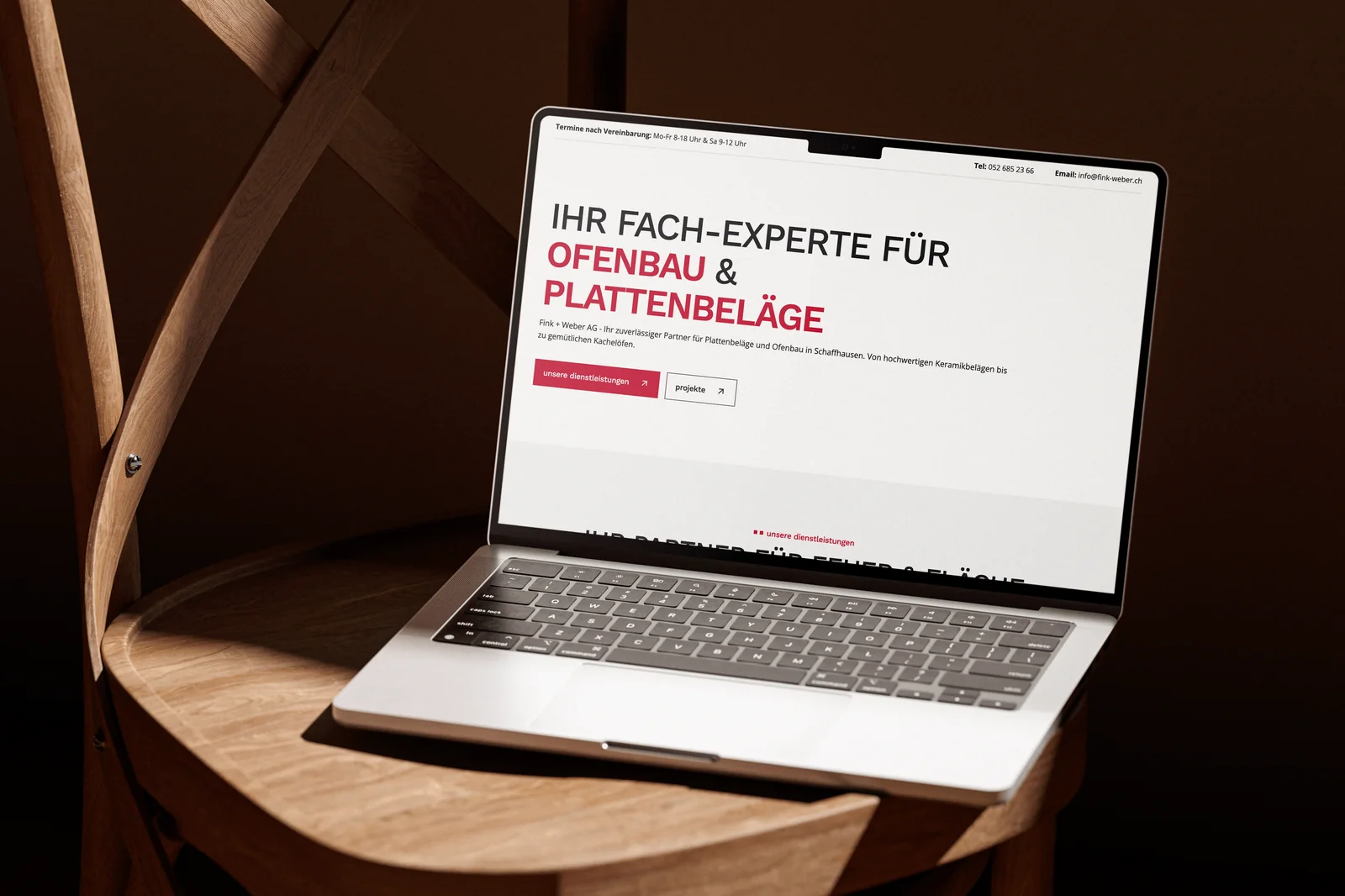 Website Fink + Weber AG