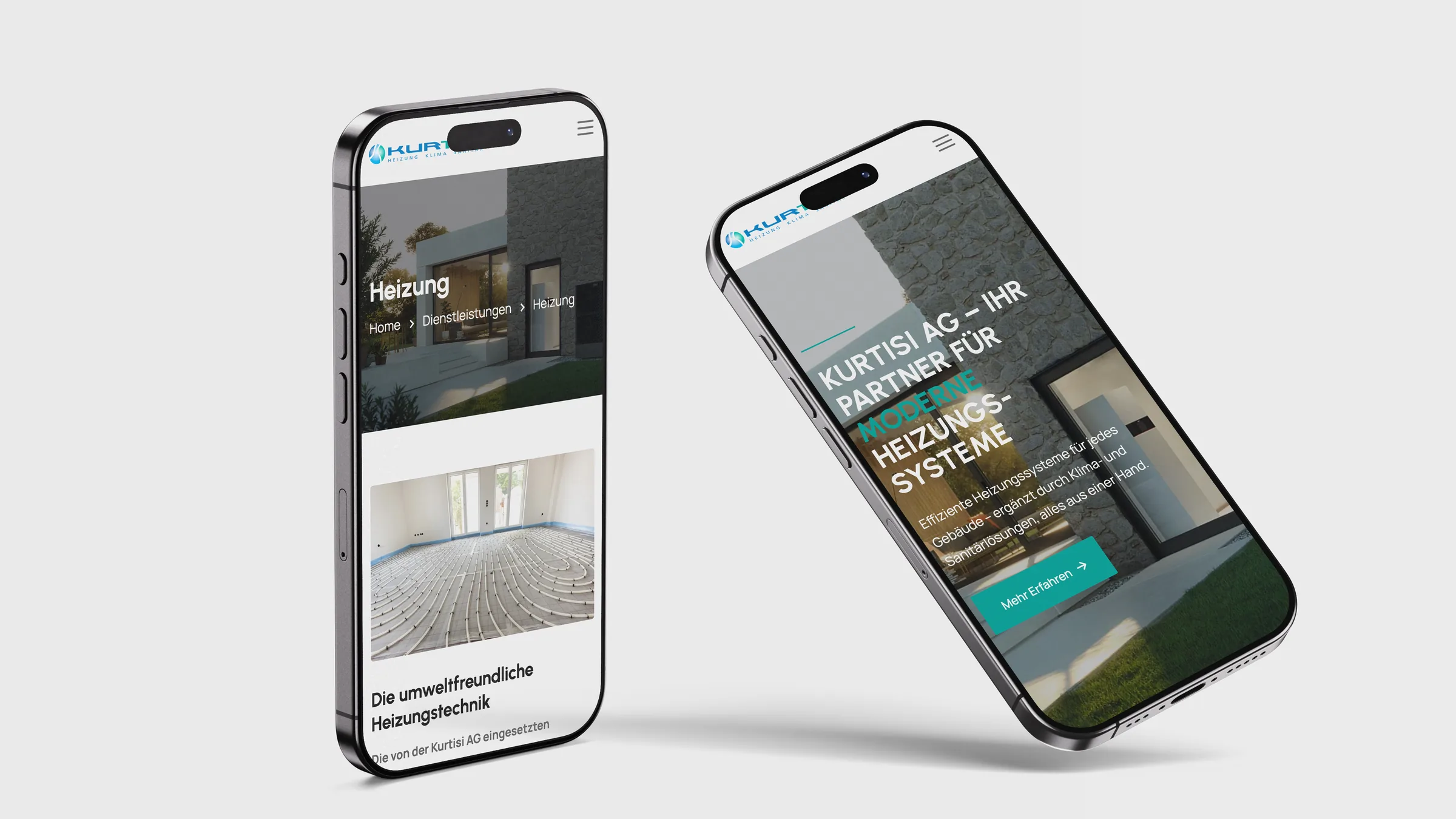 Kurtisi AG Website auf Mobile und Desktop