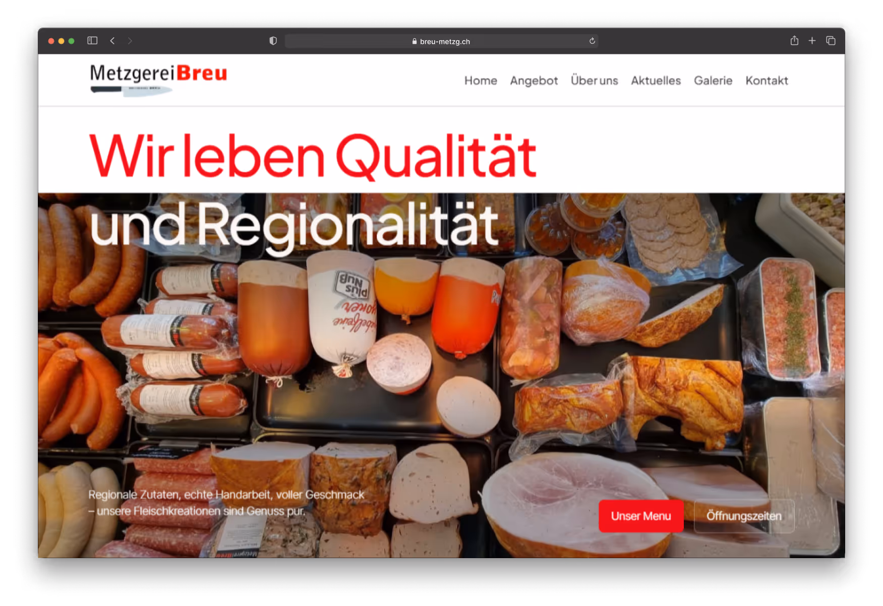 Metzgerei Breu – neue Website