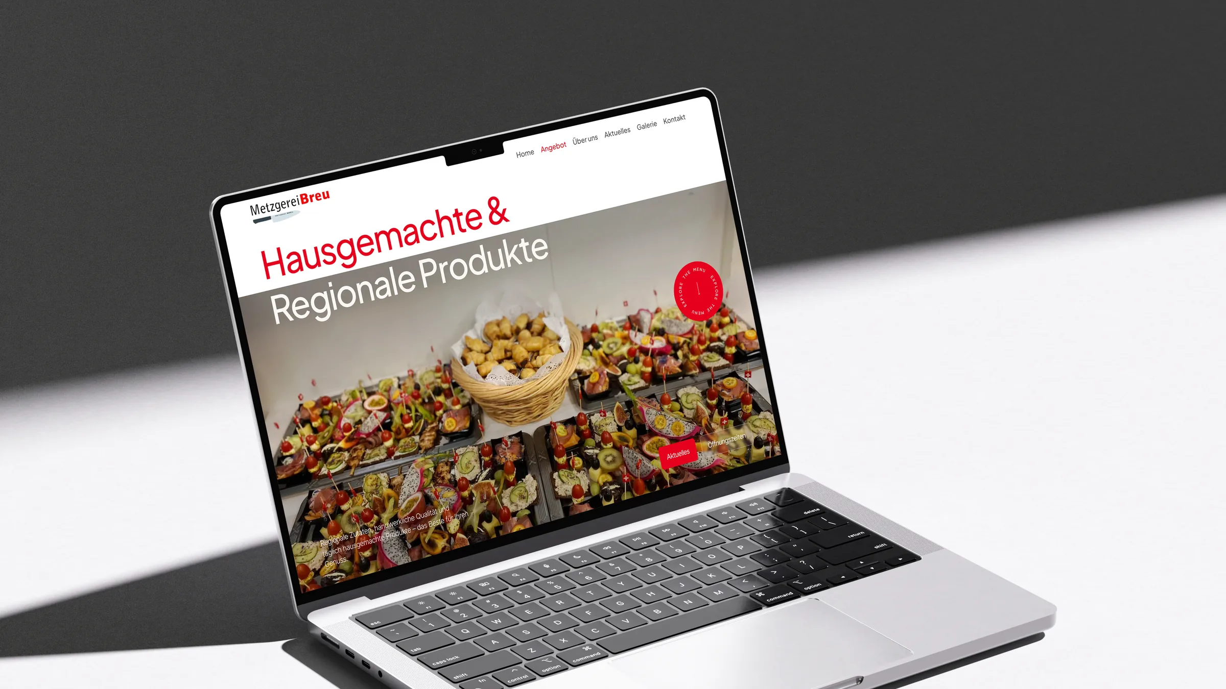 Metzgerei Breu Desktop Mockup